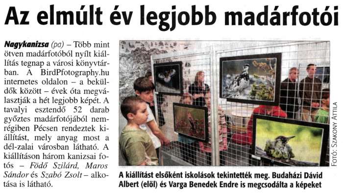 Zalai Hírlap 2015 03 10 058sz 03old - Az elmúlt év legjobb madárfotói.jpg Zalai Hírlap 2015 03 10 058sz 03old - Az elmúlt év legjobb madárfotói.jpg